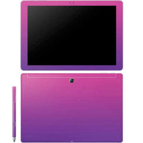 Purple Ombre Galaxy Book 12in Skin